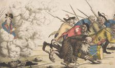 The Pope's Rear Guard or the Fright of the Reverend Father Corporal (Arrière ..., late 18th century. Creator: Anon
