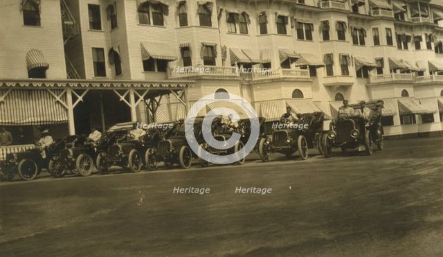 The Pope-Toledos at Hotel Wentworth, used at peace conference, Portsmouth, N.H., USA., August, 1905. Creator: Unknown.