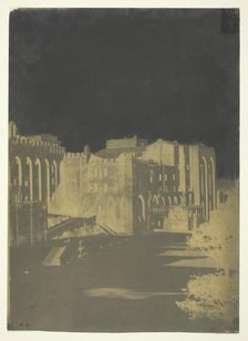 The Pope's Palace, Avignon, c. 1851. Creator: Charles Nègre