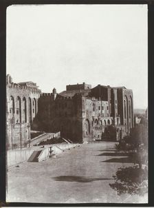 The Pope's Palace, Avignon, c. 1851, printed 1970. Creator: Charles Nègre