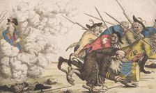 The Pope's Rear Guard or the Fright of the Reverend Father Corporal (Arrière ..., late 18th century. Creator: Anon