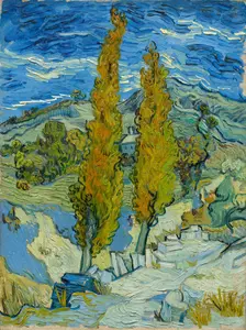 The Poplars at Saint-Rémy, 1889. Creator: Vincent van Gogh (Dutch, 1853-1890)