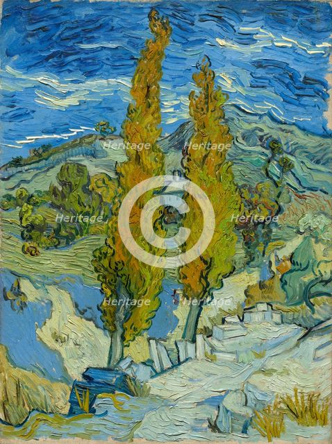 The Poplars at Saint-Rémy, 1889. Creator: Vincent van Gogh (Dutch, 1853-1890).