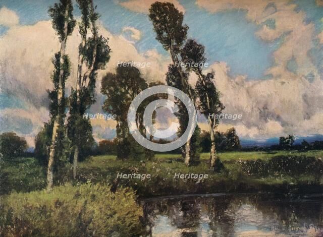 'The Poplars', c1910. Artist: Ferdinand Engelmuller.