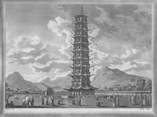 The Porcelain Pagoda, At Nankin in China 1793. Artist: William Angus