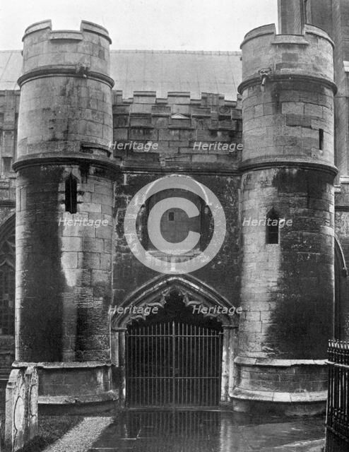 The porch, Holbeach Church, Lincolnshire, 1924-1926. Artist: Valentine & Sons