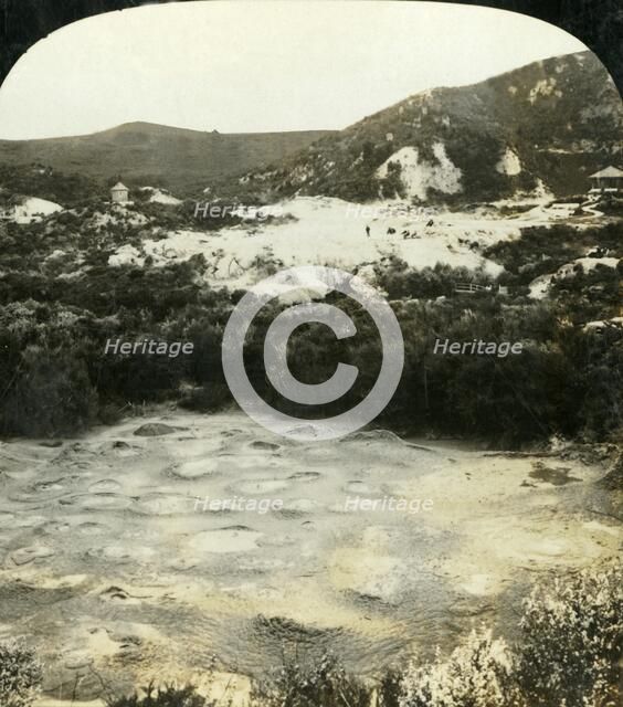 'The Porridge Pot, Whaka, Rotorua, New Zealand', c1909.  Creator: George Rose.