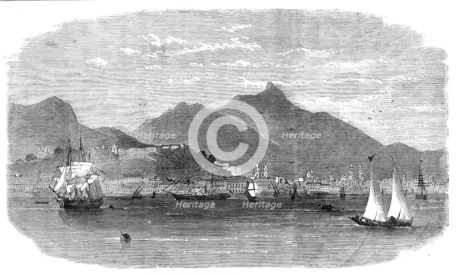 The port and city of Rio De Janeiro, 1864. Creator: Unknown.
