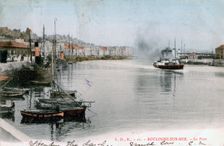 The port at Boulogne, France, 1904