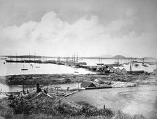 The port, Auckland, New Zealand, c1870-1880
