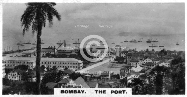 The port, Bombay, India, c1925. Artist: Unknown