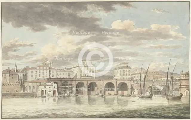 The Port of Civitavecchia, 1779. Creator: Jean Grandjean.