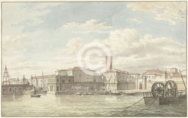 The Port of Civitavecchia, 1779. Creator: Jean Grandjean.