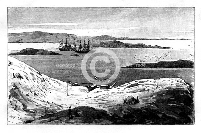 The port of Angra Pequena, Namibia, 19th century. Artist: Unknown