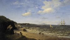 The Port of Douarnenez, 1873. Creator: Oscar Kleineh