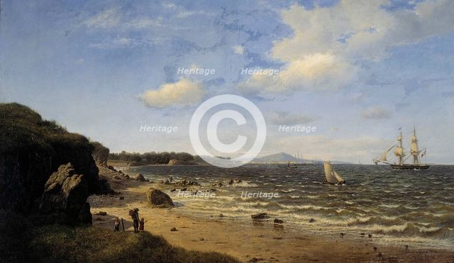 The Port of Douarnenez, 1873. Creator: Oscar Kleineh.