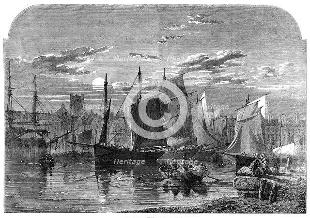 The port of Dieppe, 1861. Creator: Unknown.