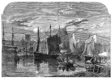 The port of Dieppe, 1861. Creator: Unknown