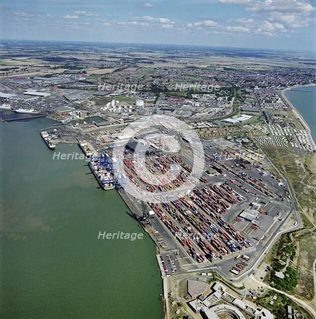 The Port of Felixstowe, Suffolk, 1997. Artist: Aerofilms.