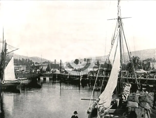 The Port of Hobart, Tasmania, Australia, 1895.  Creator: Unknown.