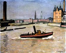 The Port of Hamburg 1909. Artist: Albert Marquet
