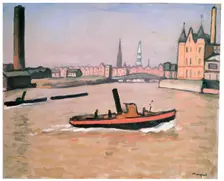 The Port of Hamburg 1909. Artist: Albert Marquet