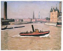 The Port of Hamburg 1909. Artist: Albert Marquet