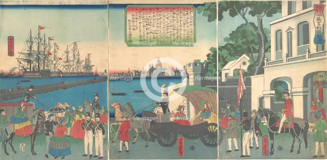 The Port of London England, 2nd month, 1862. Creator: Utagawa Yoshitora.