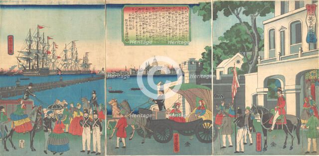 The Port of London England, 2nd month, 1862. Creator: Utagawa Yoshitora.
