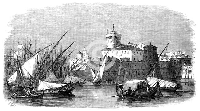 The Port of Leghorn, 1858. Creator: S Read.