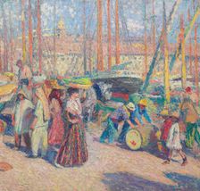 The port of Marseille, 1918-1922. Creator: Martin, Henri (1860-1943)