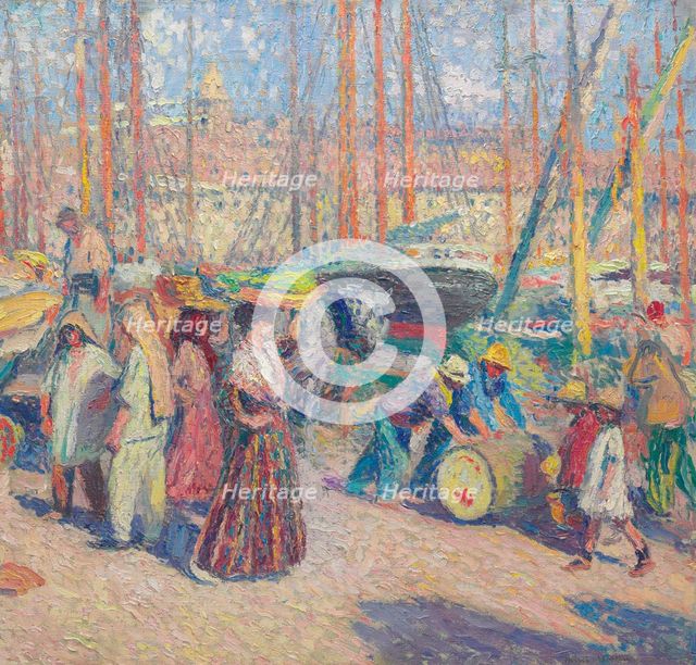 The port of Marseille, 1918-1922. Creator: Martin, Henri (1860-1943).