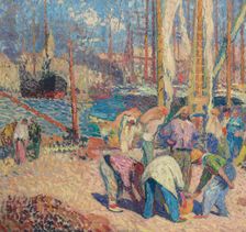 The port of Marseille, 1918-1922. Creator: Martin, Henri (1860-1943)