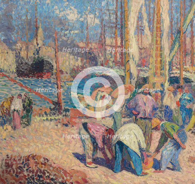 The port of Marseille, 1918-1922. Creator: Martin, Henri (1860-1943).