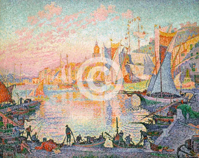 The Port of Saint-Tropez, 1901-1902. Artist: Signac, Paul (1863-1935)