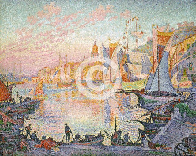 The Port of Saint-Tropez, 1901-1902. Artist: Signac, Paul (1863-1935)