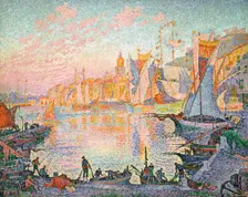 The Port of Saint-Tropez, 1901-1902. Artist: Signac, Paul (1863-1935)