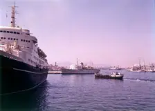 The port of Piraeus, Athens, Greece, c1955. Creator: Arthur Charles Kirby Ware