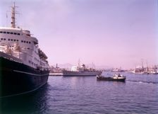 The port of Piraeus, Athens, Greece, c1955. Creator: Arthur Charles Kirby Ware