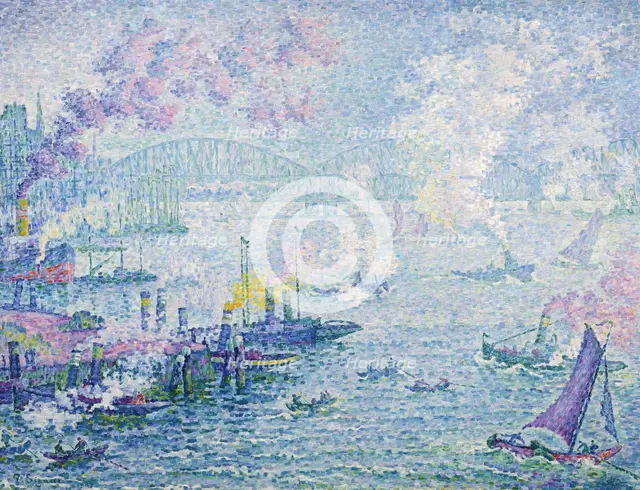 The Port of Rotterdam, 1907. Artist: Signac, Paul (1863-1935)