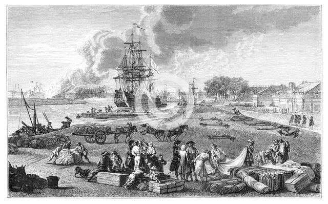 The Port Of Rochefort, (1885). Artist: Unknown