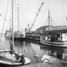 The port of Varberg, Sweden, 1966. Creator: Unknown