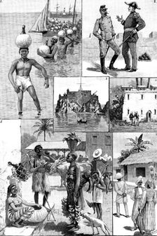 The Portuguese at Delagoa Bay - sketches by Mr. Wallis Mackay, 1890. Creator: P Naumann