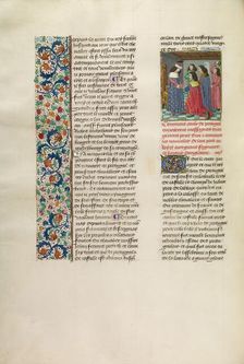 The Portuguese Dispatching an Embassy to King Richard II, c1386; (about 1480-1483). Creator: Unknown