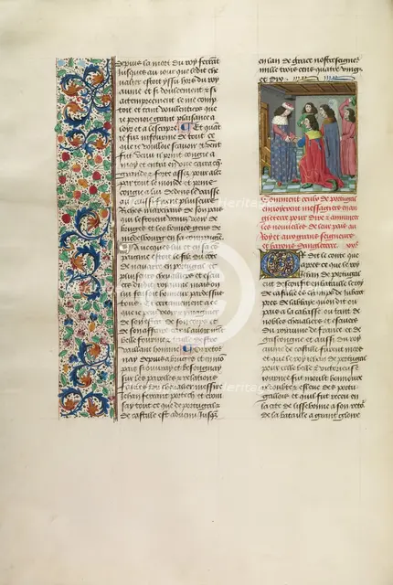 The Portuguese Dispatching an Embassy to King Richard II, c1386; (about 1480-1483). Creator: Unknown.