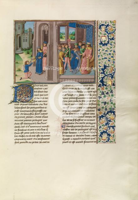 The Portuguese Embassy, c1380s; Chroniques (Book Three), about 1480-1483. Creator: Master of the Soane Josephus.