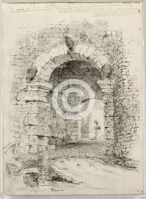 The Porta all'Arco, c1831. Creator: Thomas Cole.