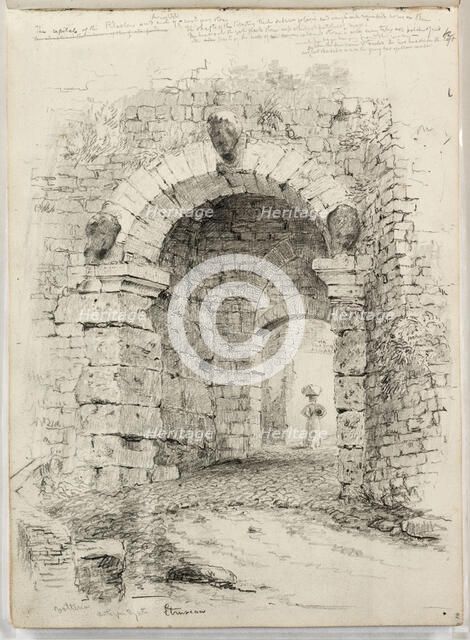 The Porta all'Arco, c1831. Creator: Thomas Cole.
