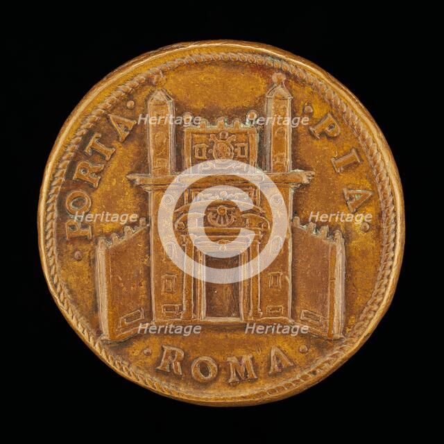 The Porta Pia [reverse], 1561. Creator: Gian Federigo Bonzagna.