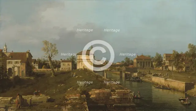 The Porta Portello, Padua, c. 1741/1742. Creator: Canaletto.